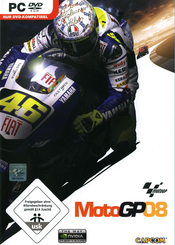 MotoGP 08 box art for Playstation 2